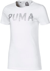 Puma Puserot Alpha Tee G White hinta ja tiedot | Tyttöjen paidat | hobbyhall.fi