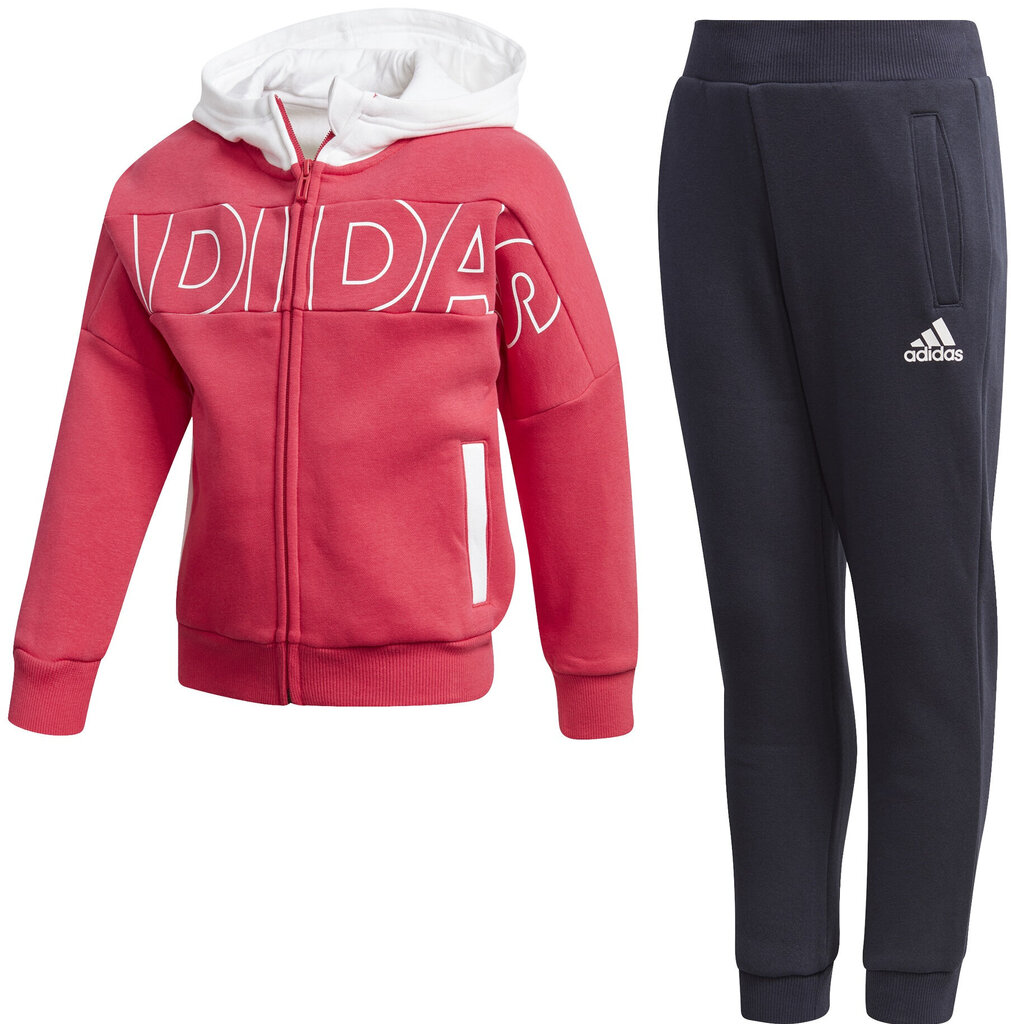 Adidas Urheiluasu Lk Fz Hdy Set Blue Pink hinta ja tiedot | Tyttöjen kokoasut ja setit | hobbyhall.fi