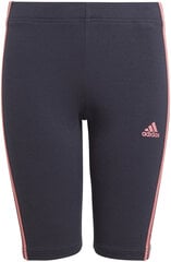 Adidas Shortsit G 3S Bk Short Blue hinta ja tiedot | Tyttöjen shortsit | hobbyhall.fi