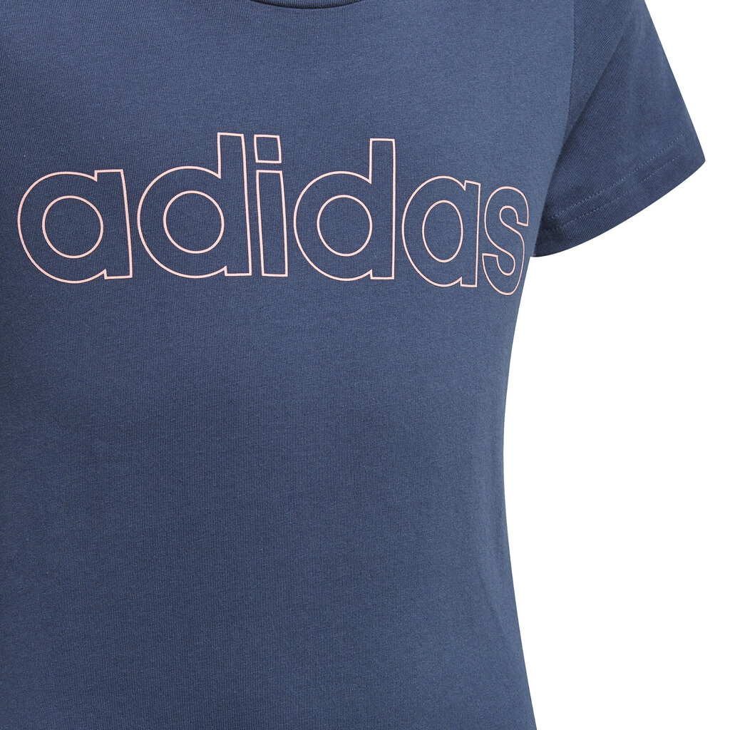 Adidas Puserot G Lin T Blue hinta ja tiedot | Tyttöjen paidat | hobbyhall.fi