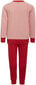 Adidas Urheiluasu Lk Logo Jog Set Red Pink H65799 hinta ja tiedot | Tyttöjen leggingsit ja housut | hobbyhall.fi