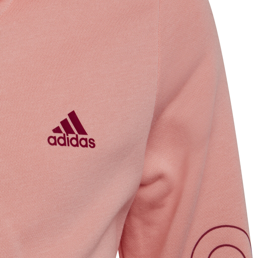 Adidas huppari G Lin Fz Hoodie Pink HE1968 hinta ja tiedot | Tyttöjen neuleet, liivit ja jakut | hobbyhall.fi