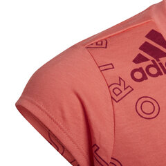 Adidas Puserot G Logo T Ess Pink HF1831 hinta ja tiedot | Tyttöjen paidat | hobbyhall.fi