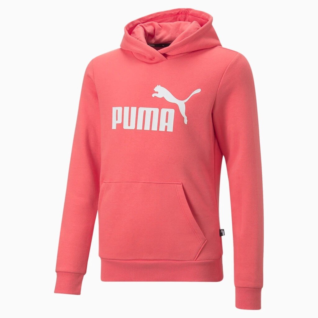 Puma Jumpperi Ess Logo Hoodie Coral 587031 58 hinta ja tiedot | Tyttöjen neuleet, liivit ja jakut | hobbyhall.fi