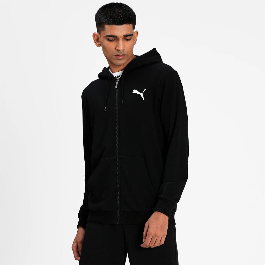 Puma huppari Ess Small Logo Fz Black hinta ja tiedot | Miesten puserot ja hupparit | hobbyhall.fi