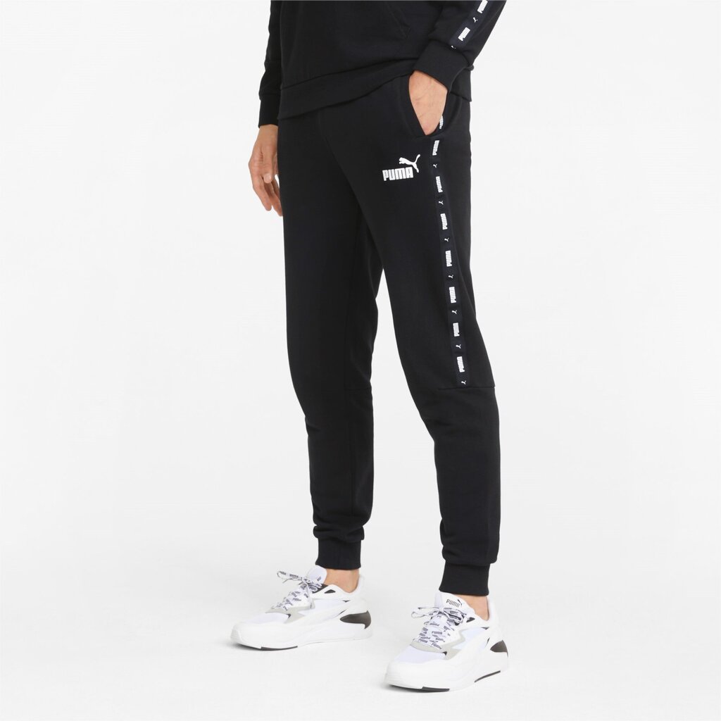 Puma Housut Ess+ Tape Sweatpants Black 847388 01 hinta ja tiedot | Miesten urheiluvaatteet | hobbyhall.fi