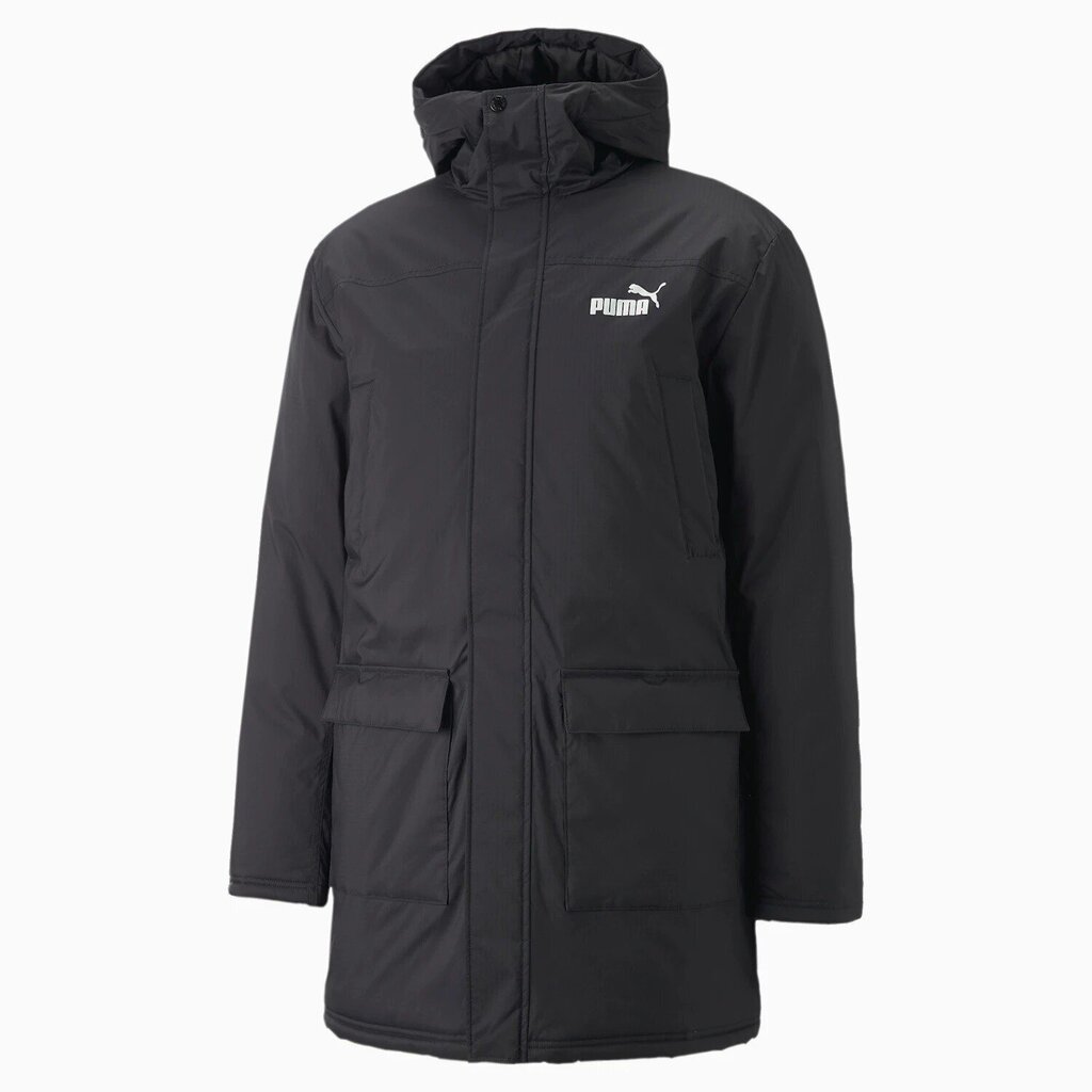 Puma Takit Padded Hooded Parka Black 849318 01 hinta ja tiedot | Miesten ulkoilutakit | hobbyhall.fi