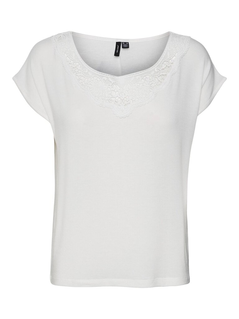 Vero Moda naisten t-paita 10285541*01, valkoinen/snow 5715417024758 hinta ja tiedot | Naisten T-paidat | hobbyhall.fi