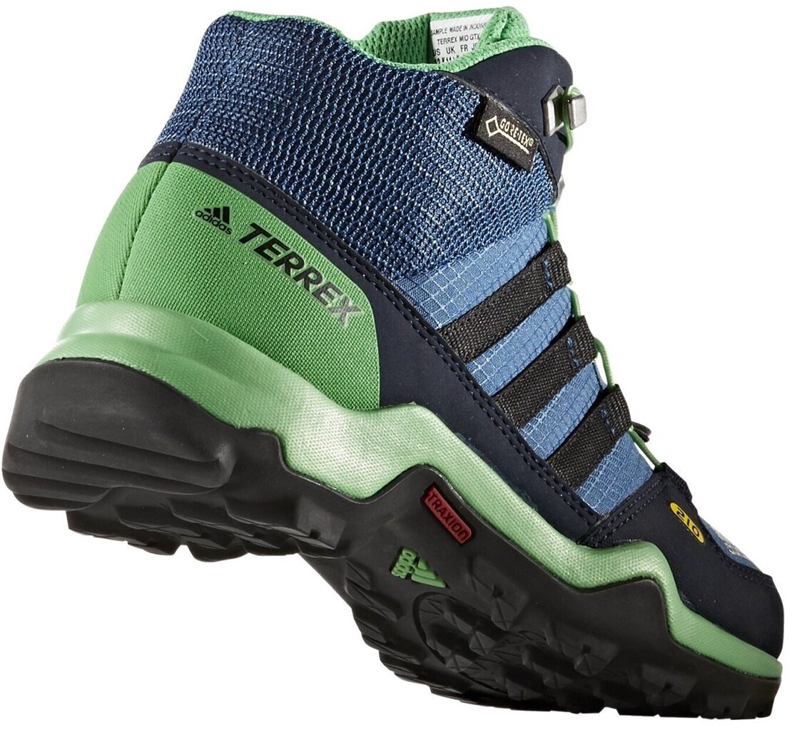 Adidas Jalkineet Terrex Mid Gtx K Blue Green hinta ja tiedot | Lasten saappaat | hobbyhall.fi