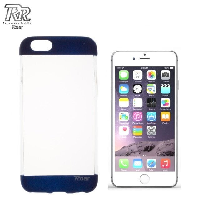 Roar Fit Up Jelly Thin Back Case Apple iPhone 6 Plus 6S Plus 5.5 Transparent - Blue (EU Blitser) hinta ja tiedot | Puhelimen kuoret ja kotelot | hobbyhall.fi