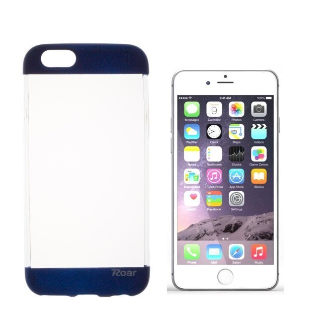 Roar Fit Up Jelly Thin Back Case Apple iPhone 6 Plus 6S Plus 5.5 Transparent - Blue (EU Blitser) hinta ja tiedot | Puhelimen kuoret ja kotelot | hobbyhall.fi