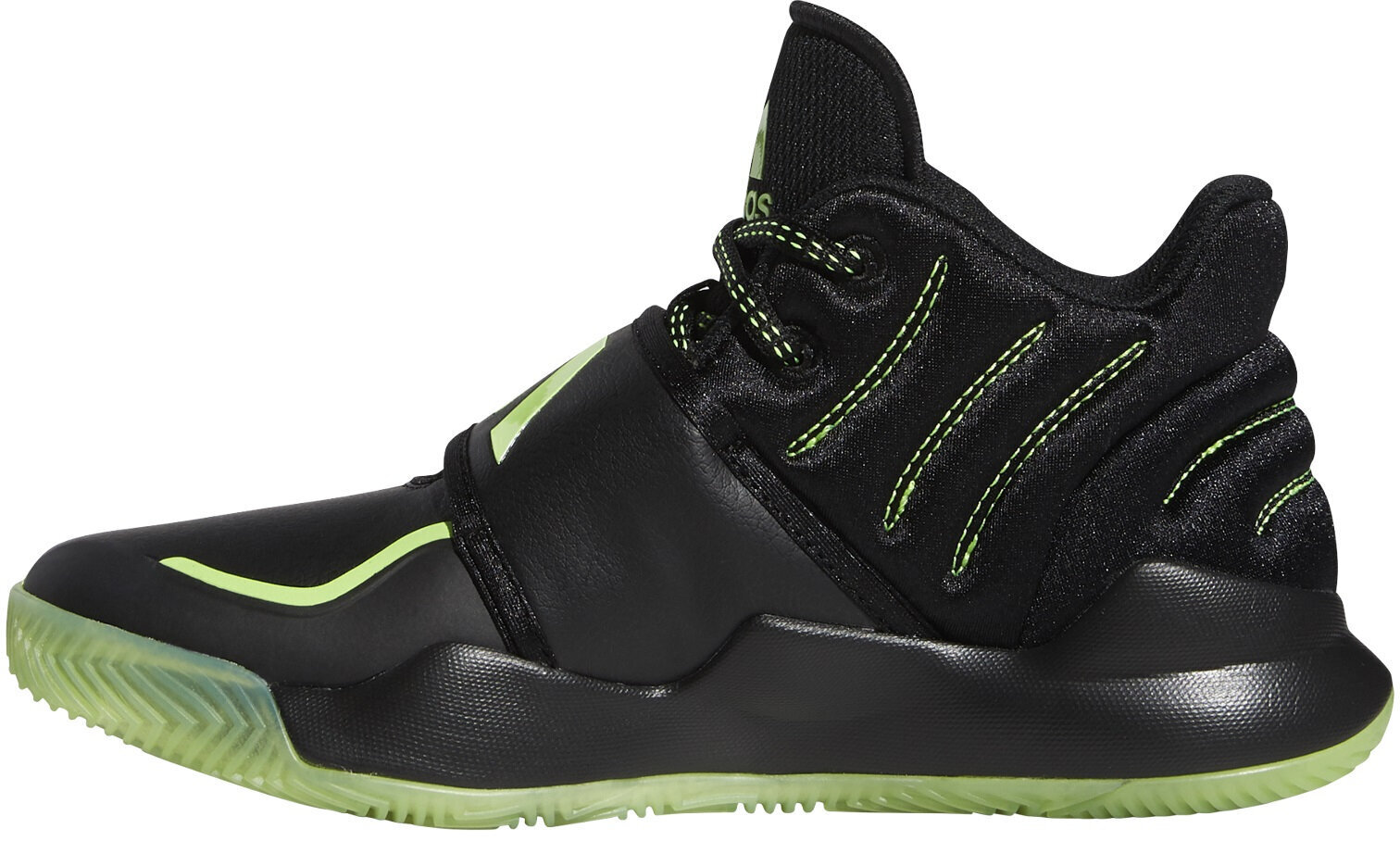 Adidas Koripallo Jalkineet Deep Threat J Black Green hinta ja tiedot | Lasten urheilukengät | hobbyhall.fi