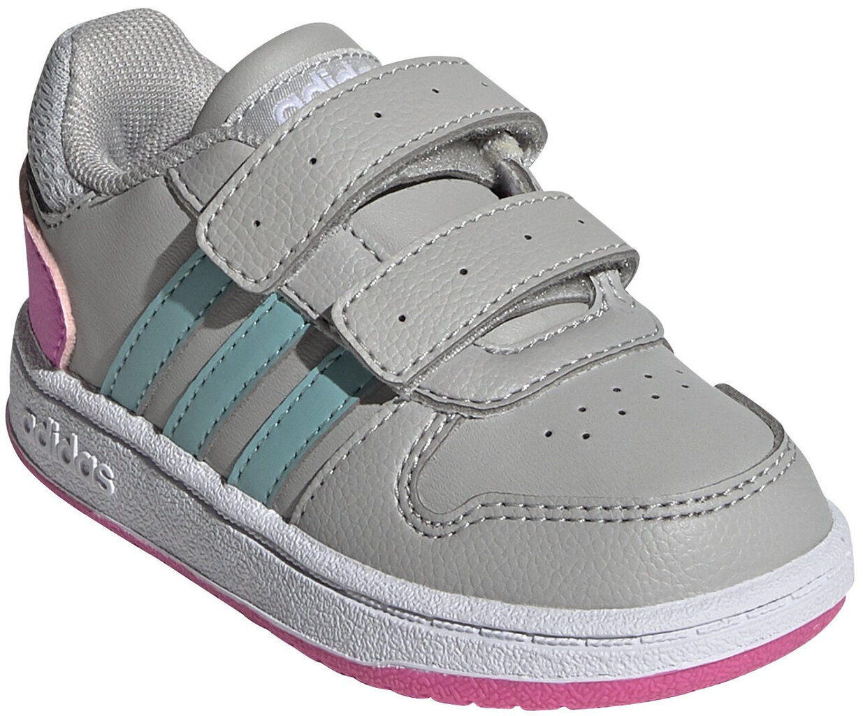 Adidas Jalkineet Hoops 2.0 Cmf I Grey hinta ja tiedot | Lasten urheilukengät | hobbyhall.fi