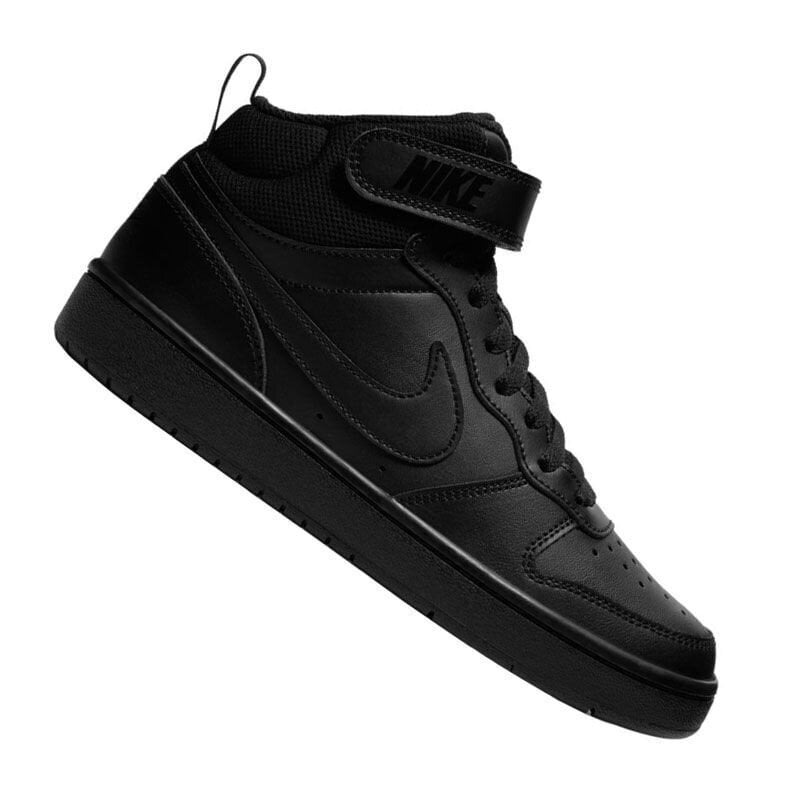 Nike Jalkineet Court Borough Mid 2 Black hinta ja tiedot | Lasten urheilukengät | hobbyhall.fi