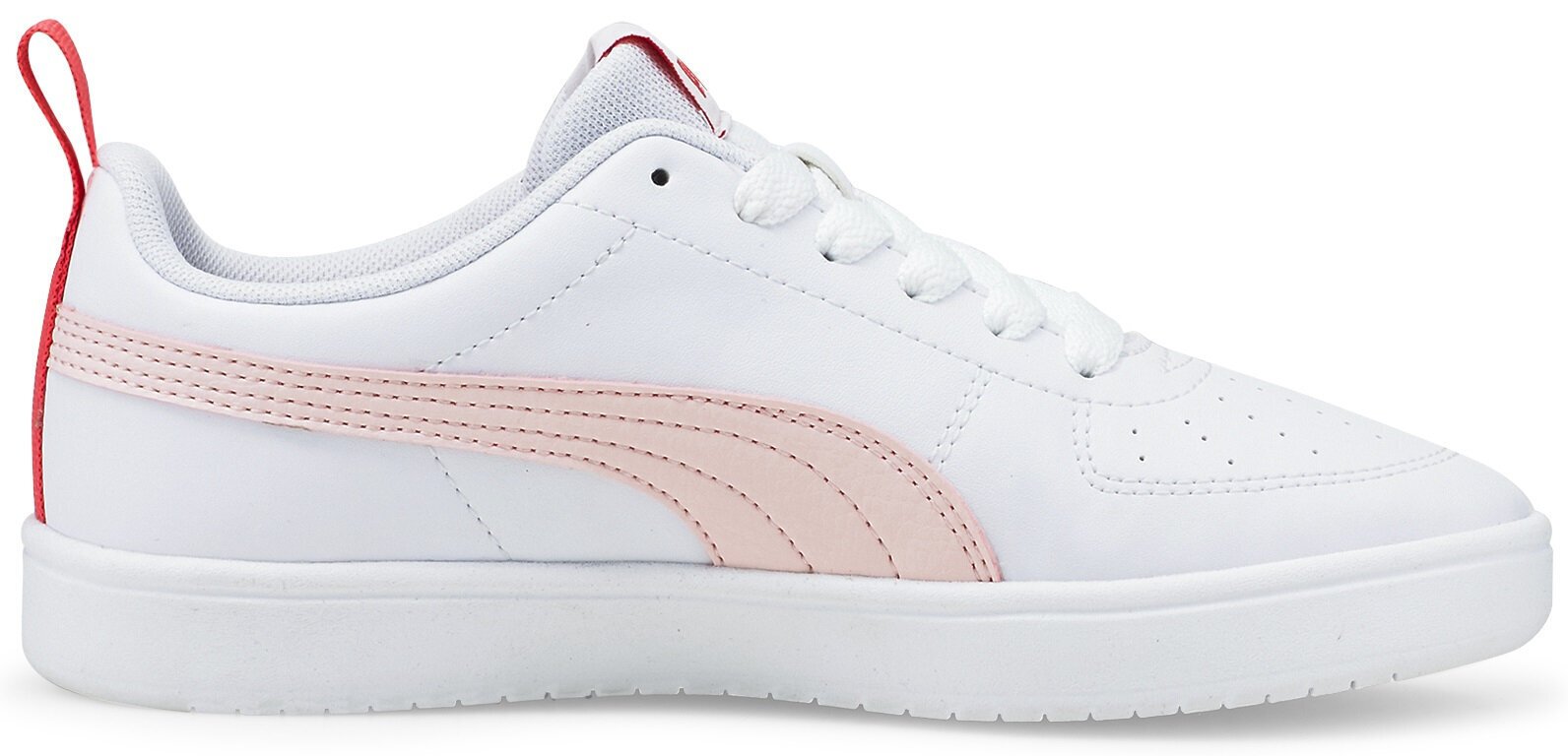 Puma Jalkineet Rickie Jr Lotus White Pink 384311 06 hinta ja tiedot | Lasten urheilukengät | hobbyhall.fi