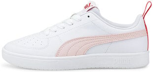 Puma Jalkineet Rickie Jr Lotus White Pink 384311 06 hinta ja tiedot | Lasten urheilukengät | hobbyhall.fi