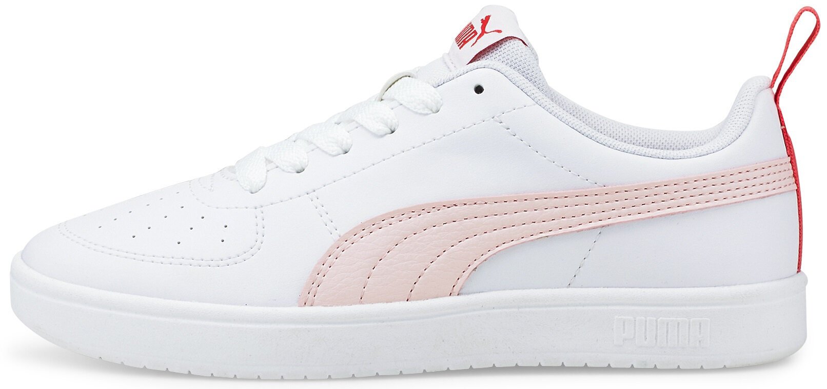 Puma Jalkineet Rickie Jr Lotus White Pink 384311 06 hinta ja tiedot | Lasten urheilukengät | hobbyhall.fi