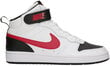 Nike Jalkineet Court Borough Mid 2 Black White Red CD7782 110 hinta ja tiedot | Lasten urheilukengät | hobbyhall.fi