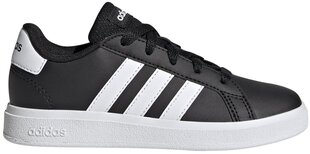 Adidas Jalkineet Grand Court 2.0 K Black GW6503 hinta ja tiedot | Lasten urheilukengät | hobbyhall.fi