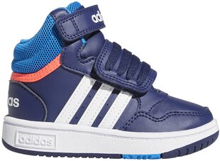 Adidas Jalkineet Hoops Mid 3.0 Ac I Blue GW0406 hinta ja tiedot | Lasten urheilukengät | hobbyhall.fi