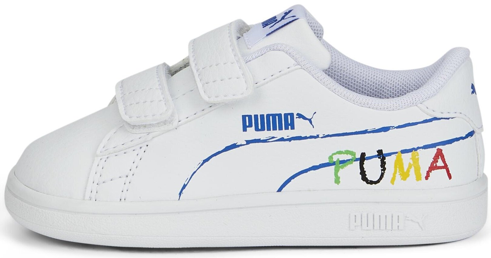 Puma Jalkineet Smash v2 Home School White 386201 02 hinta ja tiedot | Lasten urheilukengät | hobbyhall.fi