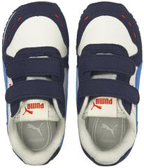 Puma Jalkineet Cabana Racer Sl V Inf Nimbus White Blue Red 351980 93 hinta ja tiedot | Lasten urheilukengät | hobbyhall.fi