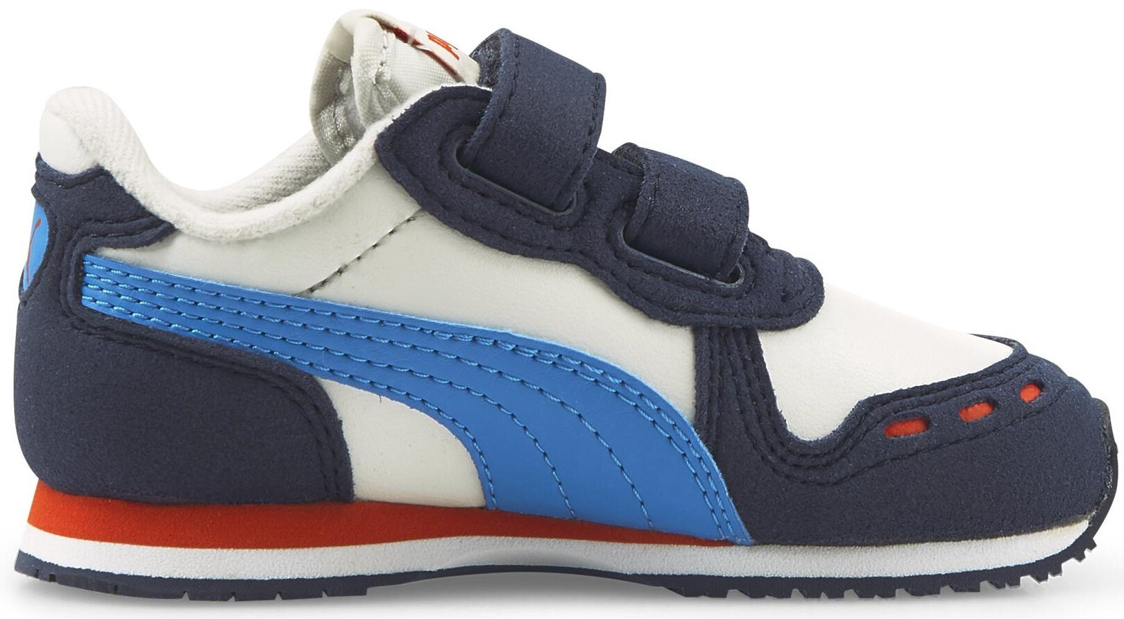 Puma Jalkineet Cabana Racer Sl V Inf Nimbus White Blue Red 351980 93 hinta ja tiedot | Lasten urheilukengät | hobbyhall.fi