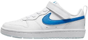 Nike Jalkineet Nike Court Borough Low 2 White Blue BQ5451 123 hinta ja tiedot | Lasten kengät | hobbyhall.fi