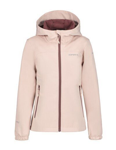 Icepeak lasten softshell-takki Kobryn 51896-4*605, vaaleanpunainen/liila 6438549504903 hinta ja tiedot | Tyttöjen neuleet, liivit ja jakut | hobbyhall.fi