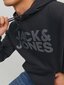 Jack & Jones miesten collegepaita 12152840*06, musta 5715106795563 hinta ja tiedot | Miesten kauluspaidat | hobbyhall.fi