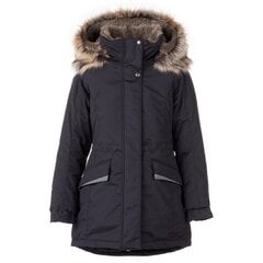 Lenne lasten parka 250g Ella 23671*042, mustaa 4741593452512 hinta ja tiedot | Tyttöjen takit | hobbyhall.fi