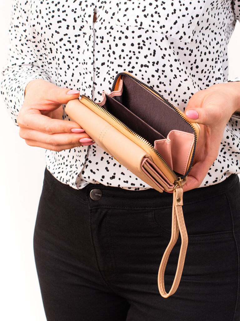 Shelovet beige naisten lompakko herkällä koristeella hinta ja tiedot | Naisten lompakot | hobbyhall.fi