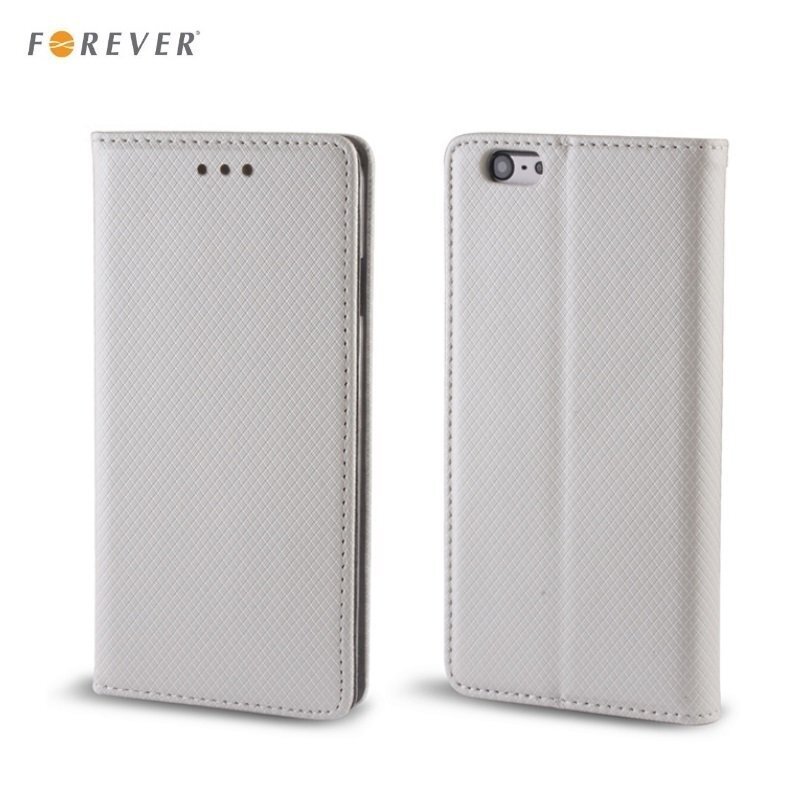 Forever Smart Magnetic Fix Book Case without clip HTC Desire 530 / 626 / 630 Silver hinta ja tiedot | Puhelimen kuoret ja kotelot | hobbyhall.fi