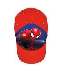 Javoli lasten lippis Spiderman 64344 02, punainen 64344*02-054 hinta ja tiedot | Poikien hatut, huivit ja käsineet | hobbyhall.fi