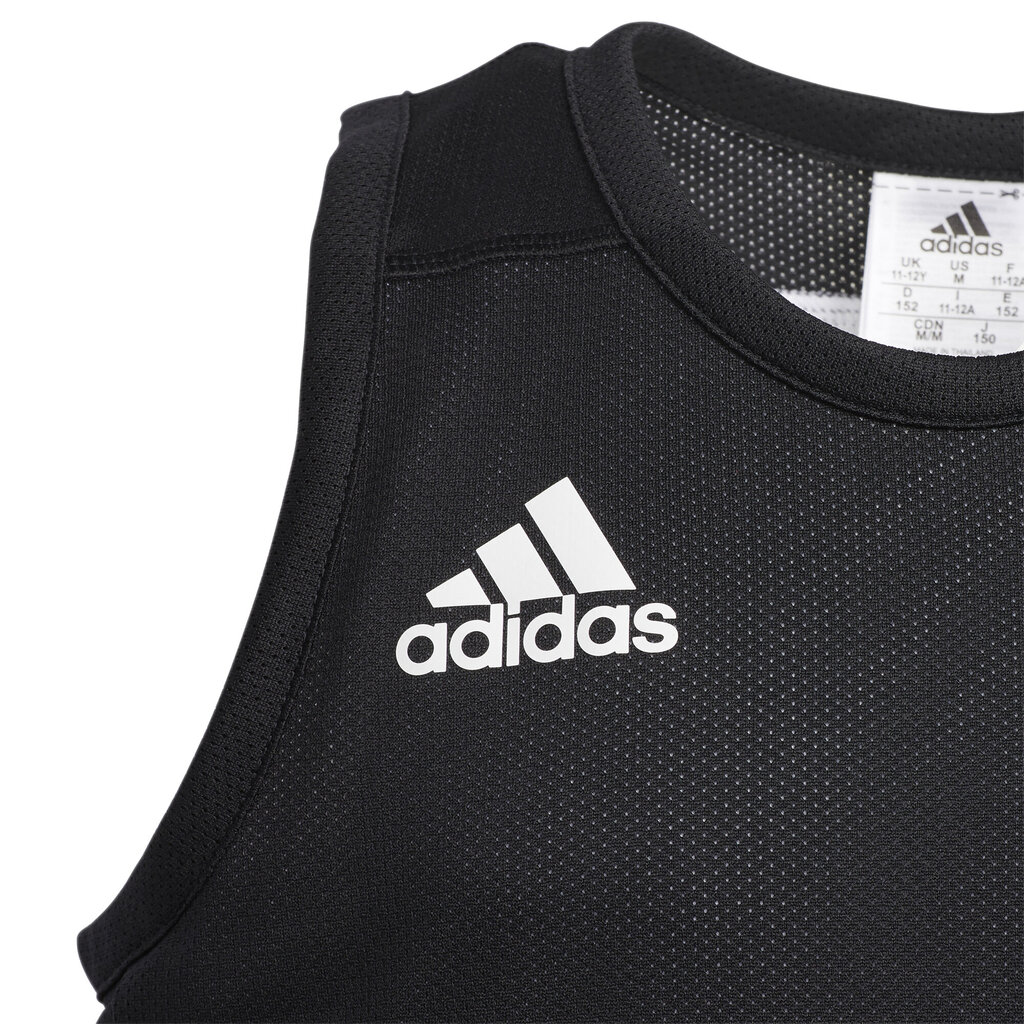 Adidas Koripallo T-paita 3G Spee Rev Jrs Black White hinta ja tiedot | Poikien paidat | hobbyhall.fi