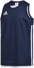 Adidas Koripallo T-paita 3G Spee Rev Jrs Blue White hinta ja tiedot | Poikien paidat | hobbyhall.fi