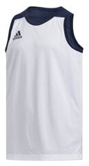 Adidas Koripallo T-paita 3G Spee Rev Jrs Blue White hinta ja tiedot | Poikien paidat | hobbyhall.fi