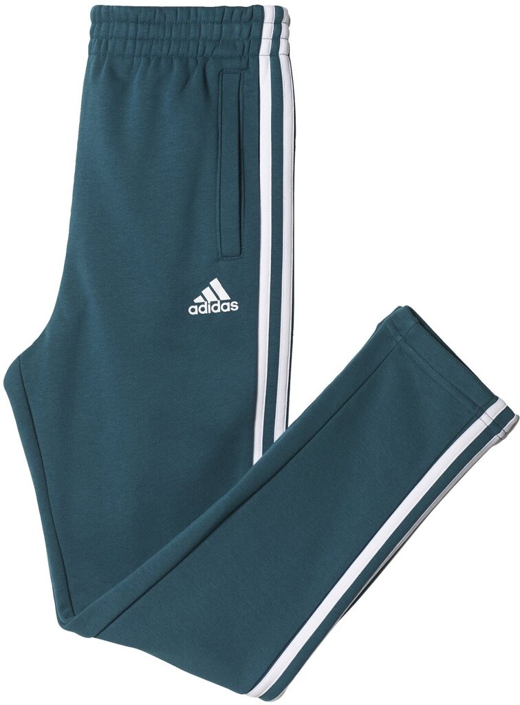 Adidas Housut YB 3S FT PANT Green hinta ja tiedot | Poikien housut | hobbyhall.fi