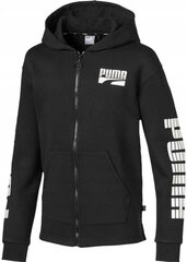 Puma Jumpperi Rebel Bold Hooded Black hinta ja tiedot | Poikien puserot, liivit ja jakut | hobbyhall.fi