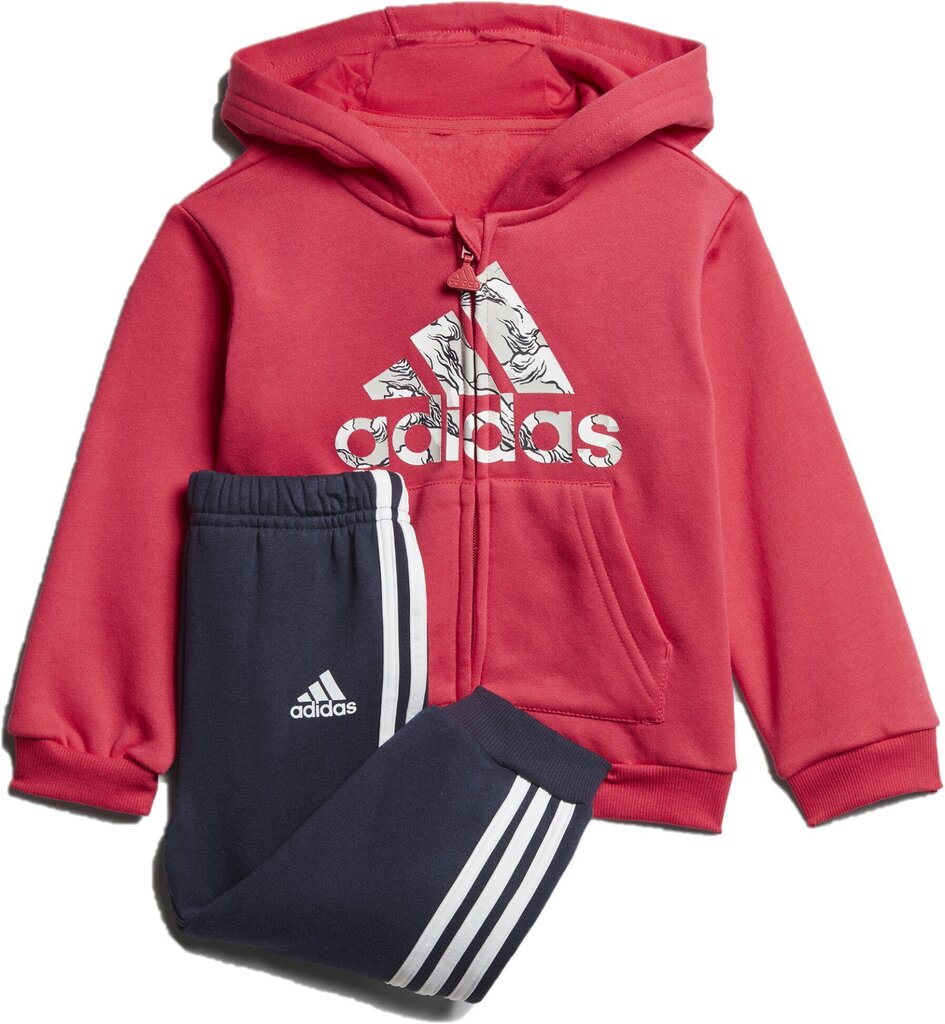 Adidas Urheiluasu I Logo Jog Fl1 Blue Pink hinta ja tiedot | Poikien kokoasut ja setit | hobbyhall.fi