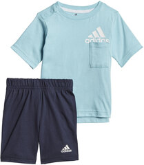 Adidas Urheiluasu I Bos Sum Set Blue hinta ja tiedot | Poikien kokoasut ja setit | hobbyhall.fi