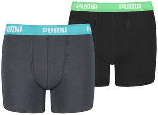 Puma Alusvaatteet Basic Boxer Grey Black hinta ja tiedot | Poikien alusvaatteet | hobbyhall.fi