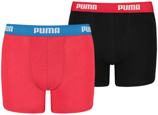 Puma Alusvaatteet Basic Boxer Black Red hinta ja tiedot | Poikien alusvaatteet | hobbyhall.fi