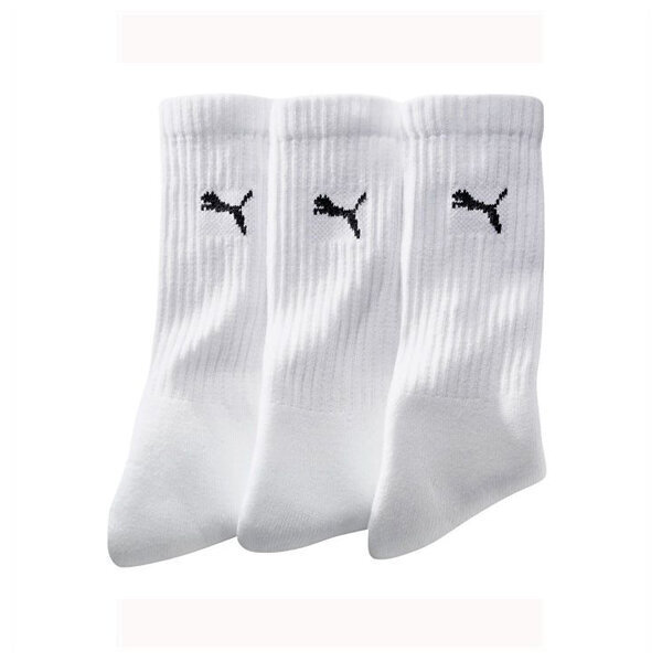 Puma Sukat Crew Sock 3P White 880355 02 hinta ja tiedot | Poikien sukat | hobbyhall.fi