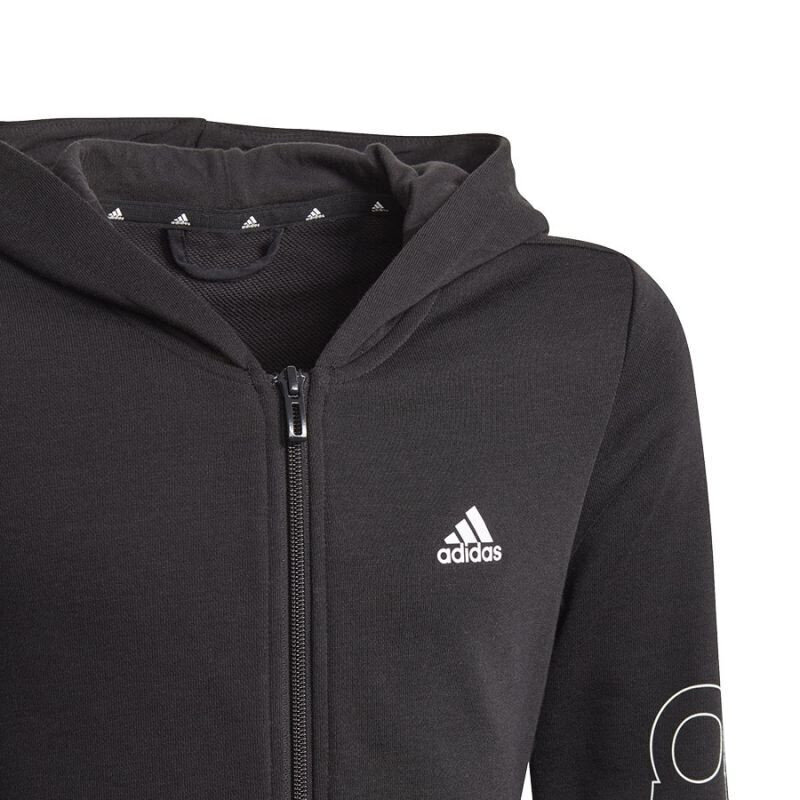 Adidas huppari G Lin Fz Hoodie Black GN4050 hinta ja tiedot | Poikien puserot, liivit ja jakut | hobbyhall.fi