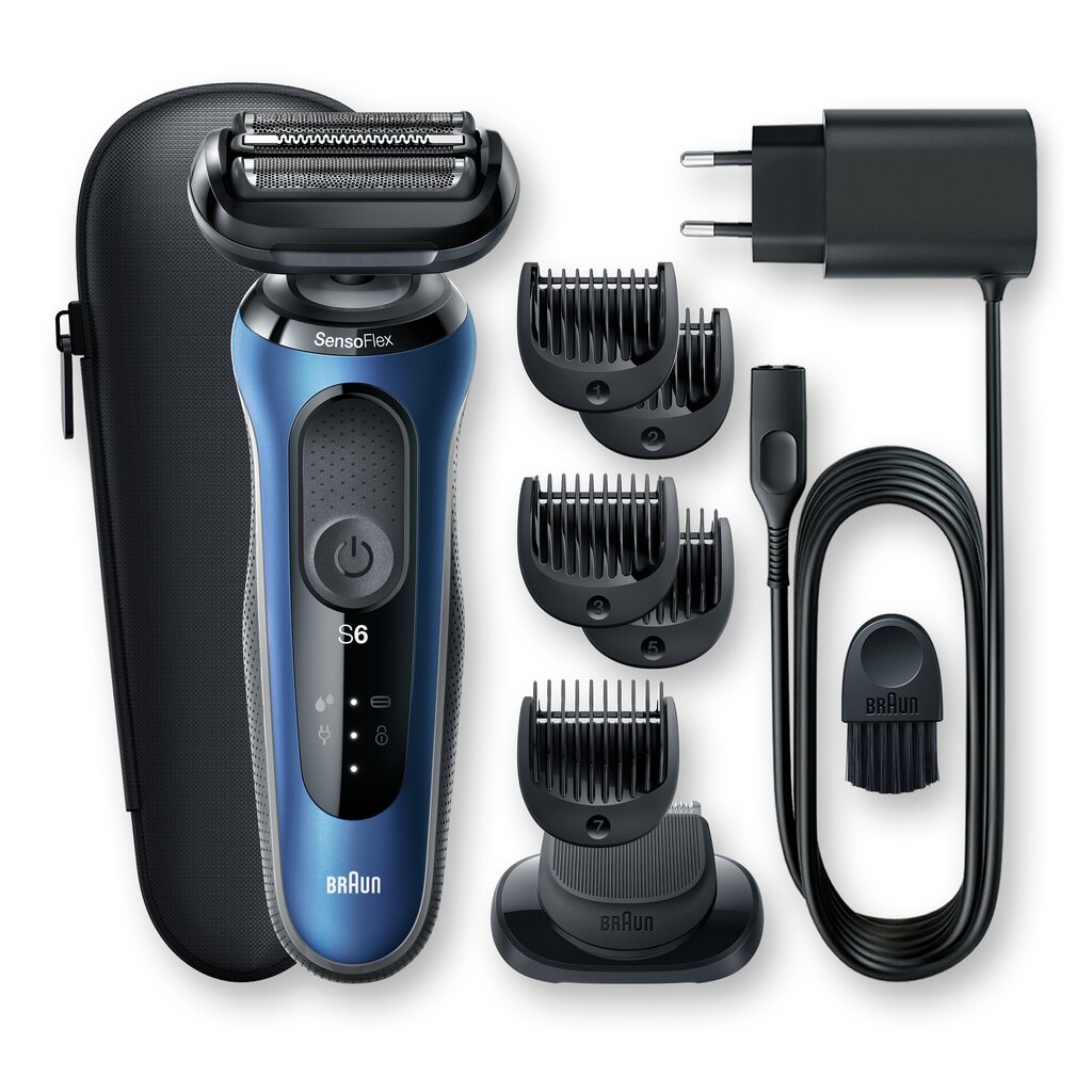 60-B1500s shaver Series 6 + beard trimmer hinta ja tiedot | Parranajokoneet | hobbyhall.fi