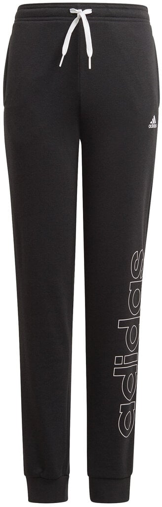 Adidas Housut G Lin Ft C Pant Black GN4066 hinta ja tiedot | Poikien housut | hobbyhall.fi