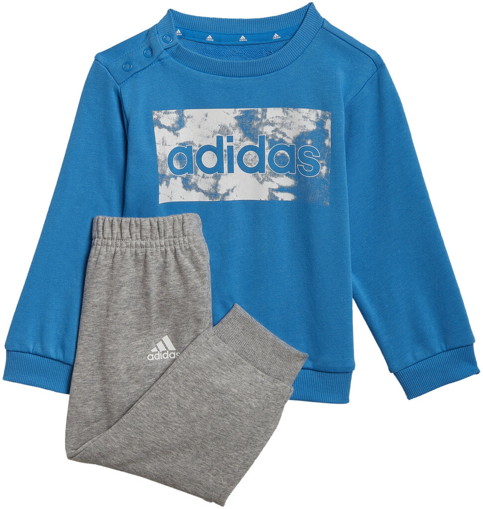 Adidas Urheiluasu I Lin Ft Jog Grey Blue HF1910 hinta ja tiedot | Poikien housut | hobbyhall.fi