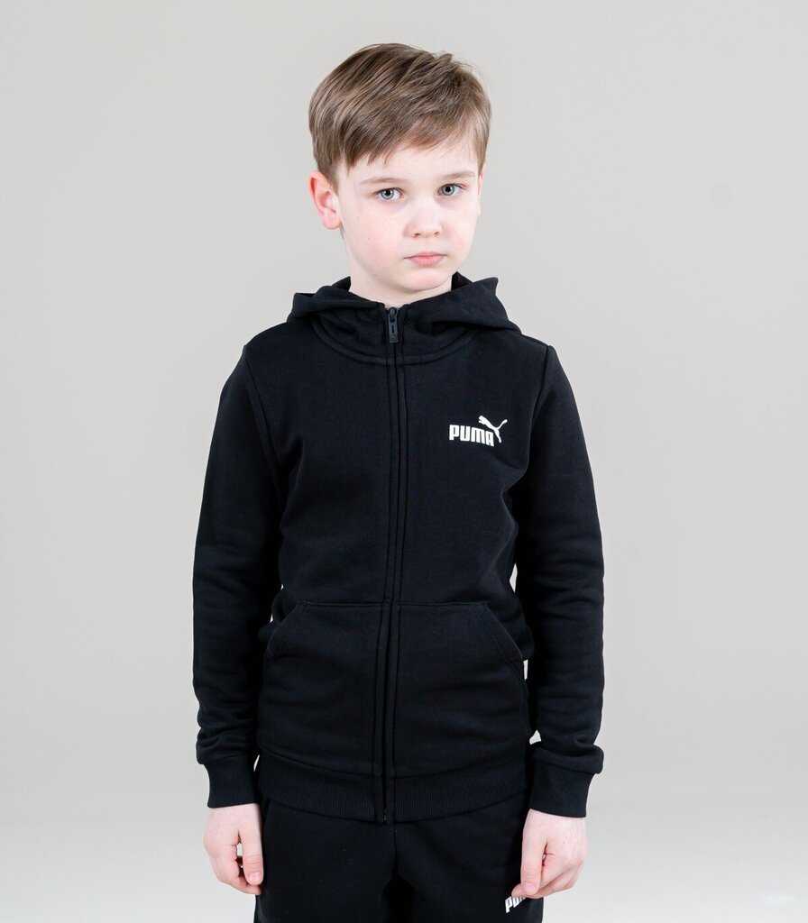 Puma huppari Ess Small Logo Black 587033 01 hinta ja tiedot | Poikien puserot, liivit ja jakut | hobbyhall.fi