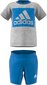 Adidas Urheilusarja I Bl T Set Grey Blue H65822 hinta ja tiedot | Poikien paidat | hobbyhall.fi
